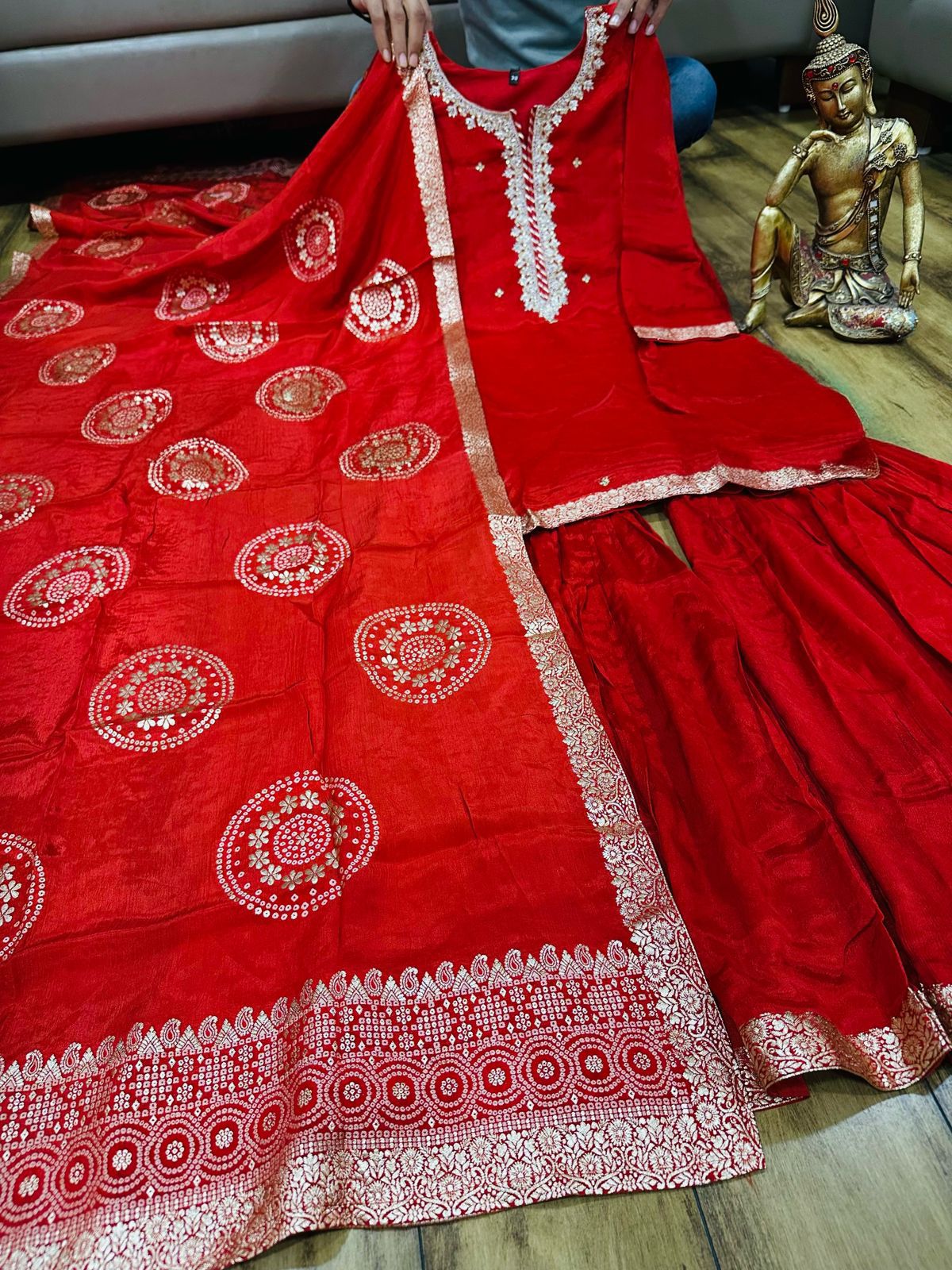 Chinon Kurta & Sharara Set